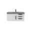 Castello Usa Thames 36-inch White Vanity Set with Gray Top and Black Handles CB-MC-36W-BL-20146-GR - alternate 1